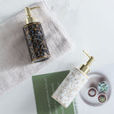 Marble Ceramic Lotion and Shampoo Bottle – Stylish Bathroom Accessory | Bentalia Home