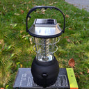 camping light, solar camping lantern, hand crank light, portable outdoor light, rechargeable camping light, emergency camping lantern, solar-powered light, black camping lantern | Bentalia Home