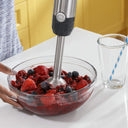 Ultimate Immersion Blender for Versatile Kitchen Use - Ideal for Smoothies, Baby Food, and More! Features Whisk, Blending Jar, 2-Speed Settings, and 500 Watts of Power.