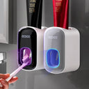 Wall-Mounted Automatic Toothpaste Dispenser and Toothbrush Holder Set | Bentalia Home