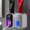 Wall-Mounted Automatic Toothpaste Dispenser and Toothbrush Holder Set | Bentalia Home