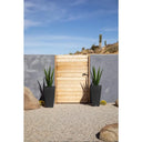 Indoor/Outdoor Taper Plastic Planter, 2-Pack (26 inch, Black) | Bentalia Homes