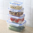 Sealed Rectangular Refrigerator Storage Box with Lid, Plastic Crisper & Microwave Lunch Box | Bentalia Home