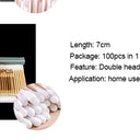 500pcs Double-Headed Cotton Swabs – Makeup, Nose, Ears Cleaning Health Care Tools | Bentalia Home