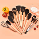12PCS Food Grade Silicone Kitchen Cookware Utensils Set | Bentalia Homes