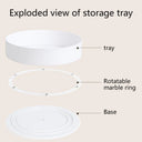 360° Rotating Cabinet Organizer, Non-Slip Turntable Storage Tray for Kitchen & Bathroom | Bentalia Home