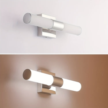 LED Vanity Lights – Modern Stainless Steel Bathroom Light Fixture (8W, 15.75")