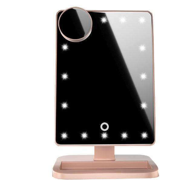 Touch Screen LED Makeup Mirror with Bluetooth Speaker & 10X Magnifying Glass | Bentalia Home