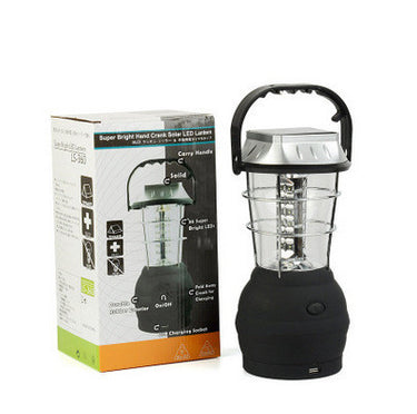 camping light, solar camping lantern, hand crank light, portable outdoor light, rechargeable camping light, emergency camping lantern, solar-powered light, black camping lantern | Bentalia Home