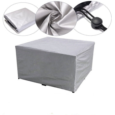 Silver Outdoor Garden Waterproof Furniture Cover - 90% Polyester Fiber, Durable Protection for Yard Furniture | Bentalia Home