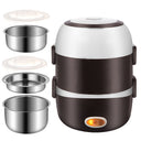 Multi-Function Electric Lunch Box with 2L/1.3L Capacity – USB Powered Food Warmer | Bentalia Home