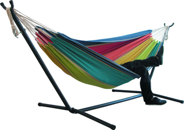 canvas camping hammock, portable outdoor hammock, durable hammock for camping, lightweight hiking hammock, backyard hammock, heavy-duty hammock, 200kg capacity hammock, large canvas hammock, travel-friendly hammock, comfortable outdoor lounging hammock | Bentalia Home