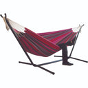 canvas camping hammock, portable outdoor hammock, durable hammock for camping, lightweight hiking hammock, backyard hammock, heavy-duty hammock, 200kg capacity hammock, large canvas hammock, travel-friendly hammock, comfortable outdoor lounging hammock | Bentalia Home