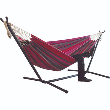 canvas camping hammock, portable outdoor hammock, durable hammock for camping, lightweight hiking hammock, backyard hammock, heavy-duty hammock, 200kg capacity hammock, large canvas hammock, travel-friendly hammock, comfortable outdoor lounging hammock | Bentalia Home