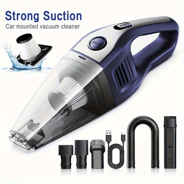 CascadeVac Portable Mini Handheld Vacuum Cleaner – Wireless with USB Charging &amp; Powerful Suction