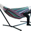 canvas camping hammock, portable outdoor hammock, durable hammock for camping, lightweight hiking hammock, backyard hammock, heavy-duty hammock, 200kg capacity hammock, large canvas hammock, travel-friendly hammock, comfortable outdoor lounging hammock | Bentalia Home