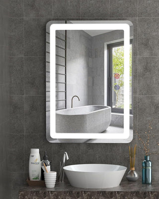FUNTOUCH 20 × 28 Inch LED Bathroom Vanity Mirror – Lighted, Anti-Fog, Touch Dimming