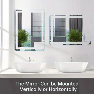 FUNTOUCH 20 × 28 Inch LED Bathroom Vanity Mirror – Lighted, Anti-Fog, Touch Dimming