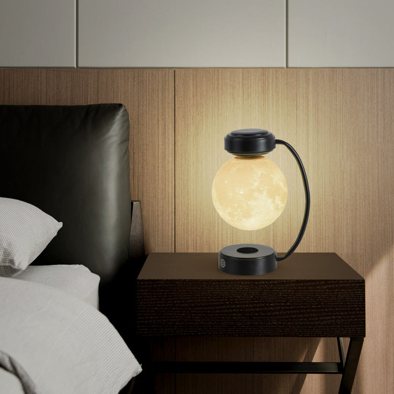 3D LED Moon Night Light - Magnetic Levitating Rotating Floating Ball Lamp | Bentalia Home