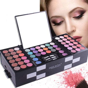 Miss Rose Professional Makeup Kit – 144 Colors with Eyeshadow, Blush, and Eyebrow Shades | Bentalia Home