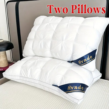 2pcs Luxury 5-Star Hotel Quality Pillows – 19x29" Neck Support, All-Season Comfort, Machine Washable