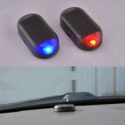 Solar-powered anti-theft light, car security warning light, red blue LED, SMD LED warning light, compact solar light for vehicles, vehicle theft deterrent | Bentalia Home