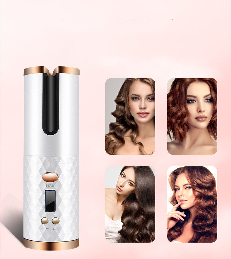 Rechargeable Automatic Hair Curler with LCD Display | Bentalia Home