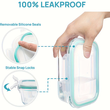 Glass Food Storage Container Set – 16-Piece, Sealed Lids, Multipurpose Use