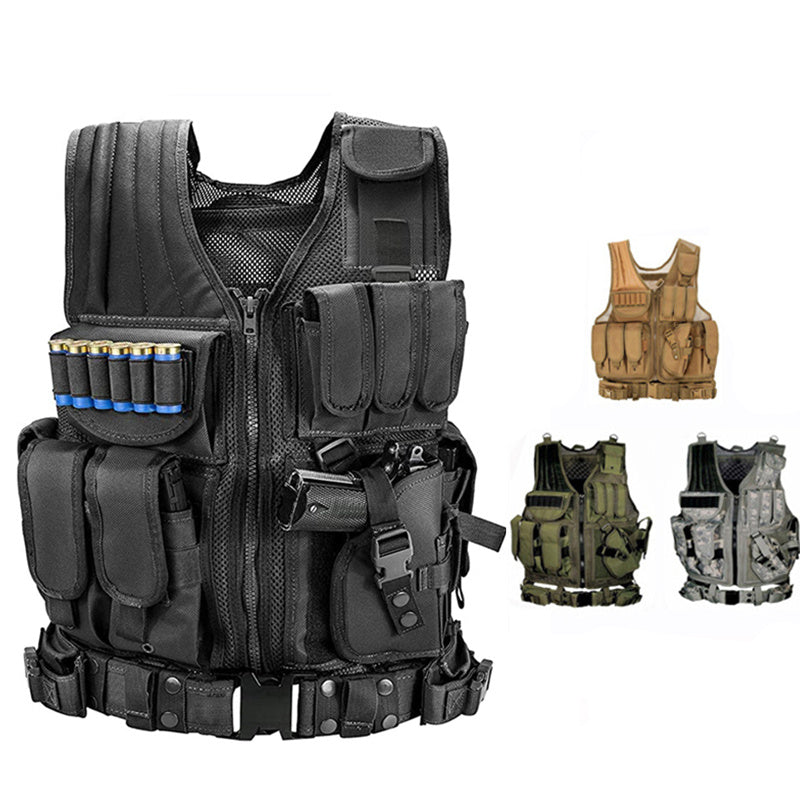 tactical vest, military combat vest, Molle airsoft plate carrier, outdoor hunting vest, CS training gear, adjustable tactical vest, airsoft vest with pouches, combat armor vest, durable tactical vest, paintball vest |  Benalia Home