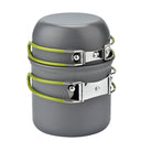 Portable Camping Cooker Stove Set with High-Grade Alumina and Stainless Steel – 2-3 Person Cookware Kit | Bentalia Home