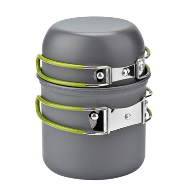 Portable Camping Cooker Stove Set with High-Grade Alumina and Stainless Steel – 2-3 Person Cookware Kit | Bentalia Home