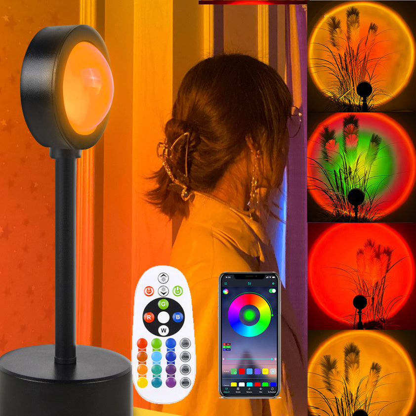 Sunset Projection Lamp – USB Plug-In Sunset, Rainbow, Sun, and Red Light for Night Decor | Bentalia Home