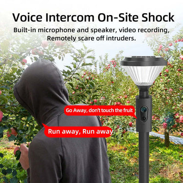 2MP 1080P Solar-Powered Floodlight IP Camera - Wireless Outdoor Security CCTV