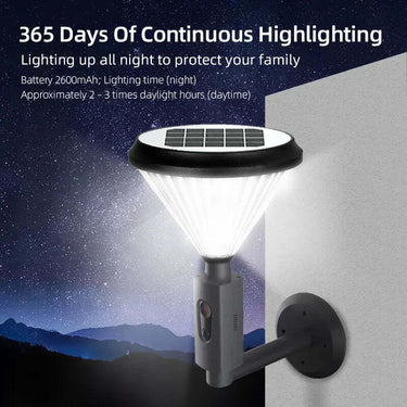 2MP 1080P Solar-Powered Floodlight IP Camera - Wireless Outdoor Security CCTV