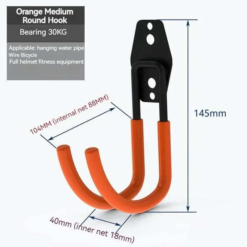 Heavy Duty Wall Mount Metal Hook/Hanger/Garage /Anti-slip Ladders Garden Tool