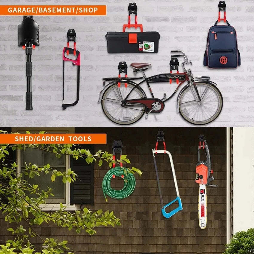 Heavy Duty Garage Wall Mount Metal Hook /Bicycle Hanger/Anti-slip/Ladders Hook