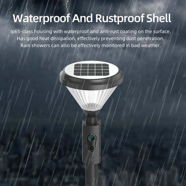 2MP 1080P Solar-Powered Floodlight IP Camera - Wireless Outdoor Security CCTV