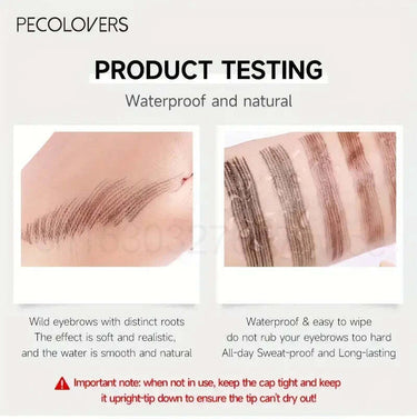 4-Point Waterproof Eyebrow Pencil - Liquid Brow Pen for Long-Lasting,