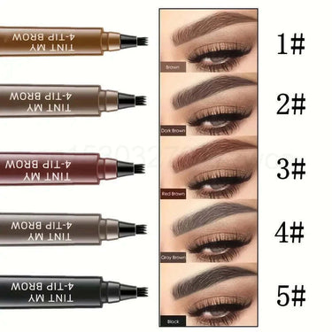 4-Point Waterproof Eyebrow Pencil - Liquid Brow Pen for Long-Lasting,