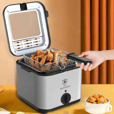 Visual Multifunctional Electric Air Fryer – 2.5L Skewer & French Fries Machine, 1000W