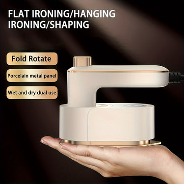 Mini Steam Iron – Fast Heating, 180° Rotating, Portable & Compact