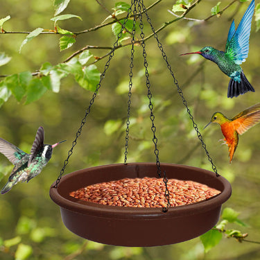 Outdoor Garden Hanging Bird Feeder - Durable PP Material, Large Size, Brown | Bentalia Home