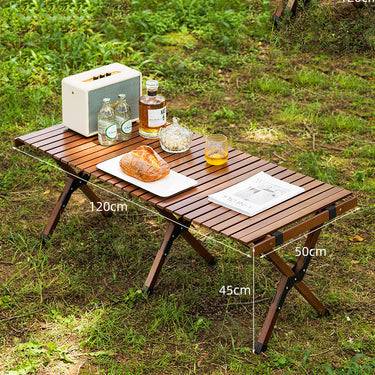 Portable Outdoor Folding Table and Chairs Set - Stylish Bamboo Design, Simple and Functional | Bentalia Home