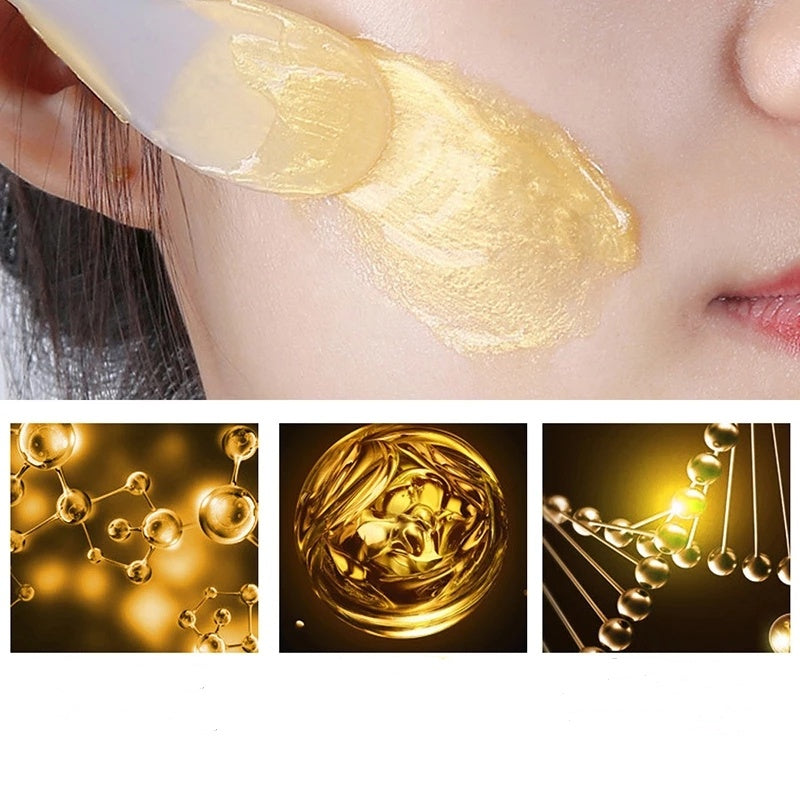 Gold Foil Snail Hydrating Peel-Off Mask – Brightening & Moisturizing Facial Mask Set (50g) | Bentalia Home