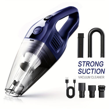CascadeVac Portable Mini Handheld Vacuum Cleaner – Wireless with USB Charging &amp; Powerful Suction