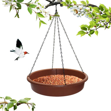 Outdoor Garden Hanging Bird Feeder - Durable PP Material, Large Size, Brown | Bentalia Home