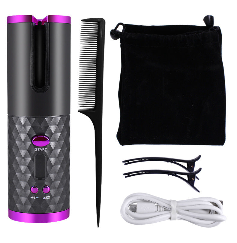 Rechargeable Automatic Hair Curler with LCD Display | Bentalia Home