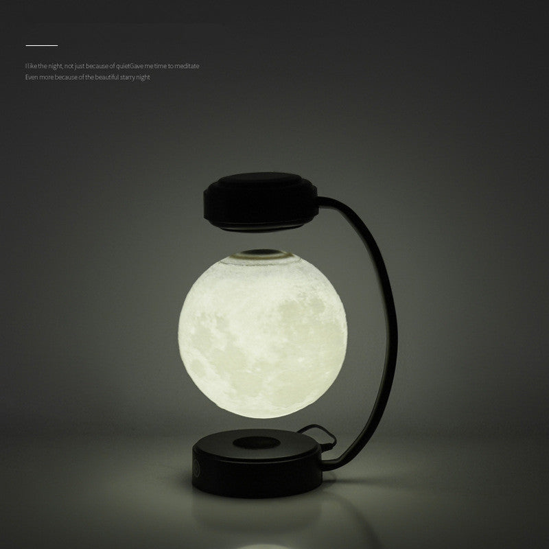 3D LED Moon Night Light - Magnetic Levitating Rotating Floating Ball Lamp | Bentalia Home