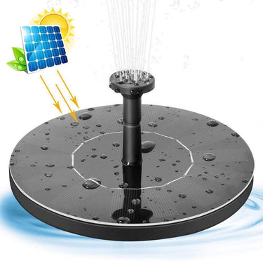 Solar Fountain Outdoor Garden Classic Round - Automatic Solar-Powered Water Feature, 30-55cm Spray Height | Bentalia Home