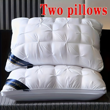 2pcs Luxury 5-Star Hotel Quality Pillows – 19x29" Neck Support, All-Season Comfort, Machine Washable